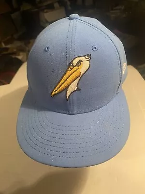 Myrtle Beach Pelicans Hat Cap New Era Baseball Fitted 7 1/2 Minor League MiLB • $15.75