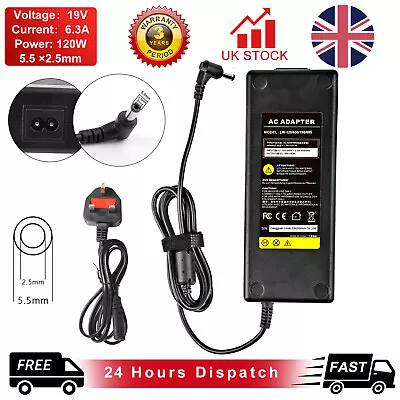 For ASUS Rog 19V 6.3A 120W ADP-120ZB BB PA-1121-28 PA-1121-04 AC Adapter Charger • £17.49