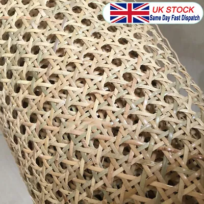 1 Roll Natural Cane Sheets Webbing Rattan Sheets Webbing Chair Repair Rattan UK • £56.99