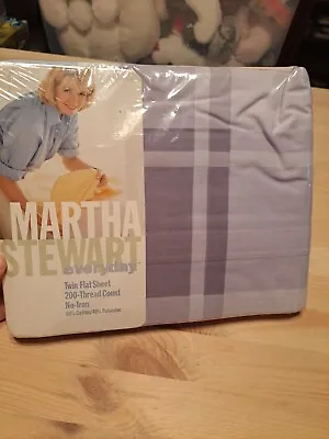 Kmart Martha Stewart Everyday 1999 Purple Pink Twin Flat Sheet 200 Thread Count • $8.29