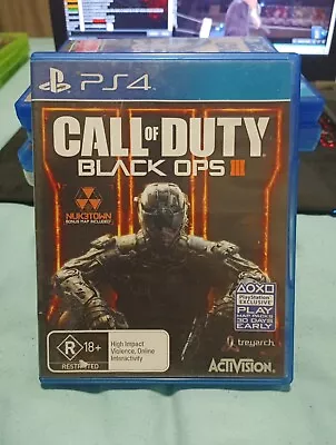 Call Of Duty Black Ops 3 III Ps4 Sony PlayStation 4 AU • $20