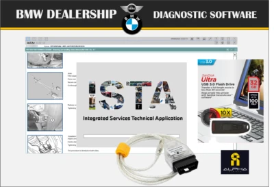 $140 • Buy BMW Dealership Diagnostic Software, ISTA, INPA,  USB Installer,  K+ DCAN Cable