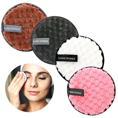 5PCS Make Up Remover Pads Microfiber Face Cleaner Puff Cleansing Cloth Reusable • $7.51