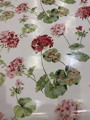 Laura Ashley PVC Table Protector Gloss Geranium Pale Cranberry • £16.99