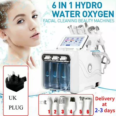 6In1 Hydra Hydro Dermabrasion Microdermabrasion Water Salon Peel Facial Machine • £165.89