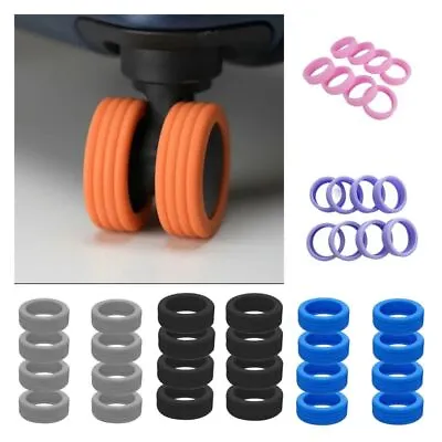 8Pcs Luggage Wheel Covers Suitcase Wheel Protector Silicone Luggage Wheel Cover♪ • $7.02