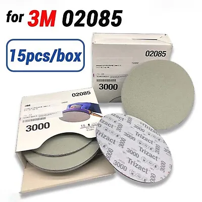 $11.39 • Buy For 3M 02085 Wet/dry 6 （150mm）sandpaper-3000 Grit Hookit Foam Discs.15 PCS/BOX