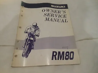 $7.91 • Buy Suzuki OEM 1998 RM80 T V W Owner's Service Manual # 99011-02B73-03A