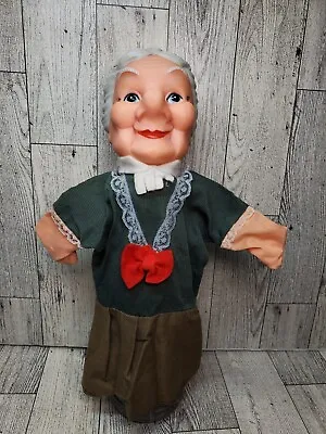 $14.99 • Buy Vintage Rubber Head Cloth Body Old Woman Hand Puppet 60's 70's Mr. Rogers