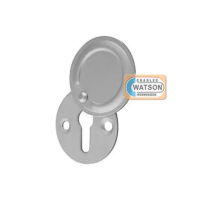 £2.59 • Buy Satin Anodised Aluminium Key Hole Cover Escutcheon For Door Protection 30mm