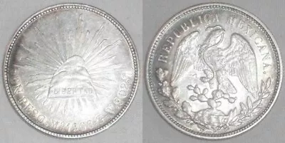 Mexico Crown Size Silver Coin 1909 Mo. G.V. One Or Un Peso Eagle Snake In Beak • $317.77