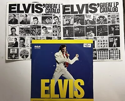 “YEAH BABY “ 2 LPs RCA TAN LABELS Elvis Presley ELVIS W/Inner Sleeves  (e) VG+ • $35
