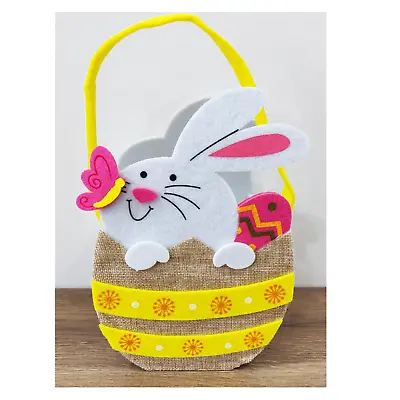 Decorative Easter Bunny Egg Storage Felt Basket -Single • £10.99