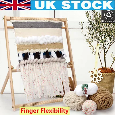 Adjustable Hand Weaving Loom & Accessories DIY Weave Kit For Craft Lovers • £26