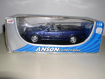 Anson Mercedes-Benz CLK Cabriolet 1/18 Scale Navy Blue New In Box • $49.99