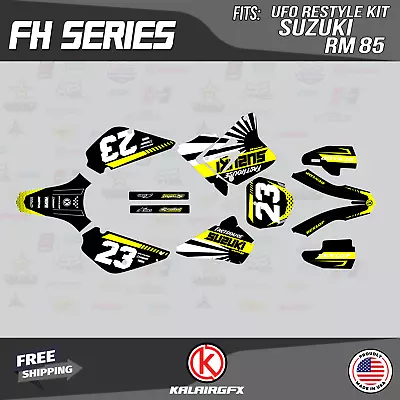 $94.99 • Buy Graphics Kit For Suzuki RM85 (2001-2023) UFO RESTYLE FH-Yellow