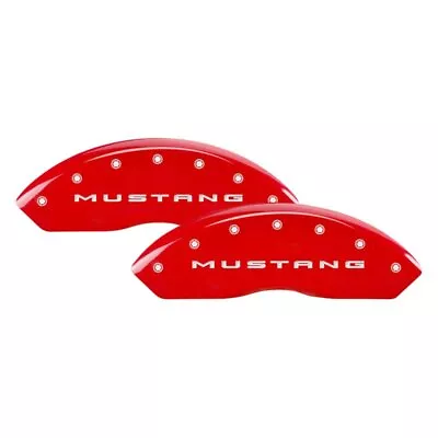 For Ford Mustang 15-20 Caliper Covers Gloss Red Caliper Covers W Mustang / Bar & • $289