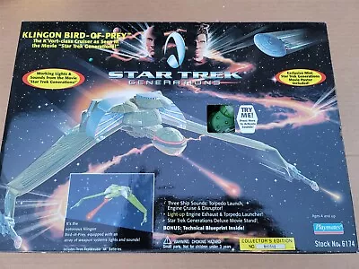 Playmates No. 6174 Star Trek Generations Klingon Bird-of-Prey K'Vort-class • $99.99