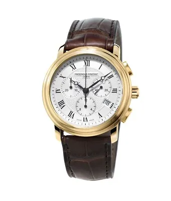 Frederique Constant Classics Chronograph FC-292MC4P5 Gold Tone Swiss Made Watch • $499