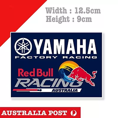 YAMAHA Motorcycle Red Bull Racing Yamaha Factory Racing Logo Sticker • $7