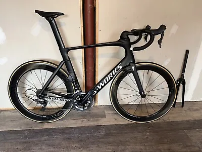 Flawless 61cm Specialized S-works Venge VIAS Dura Ace Enve SES Aero Road-bike • $4500