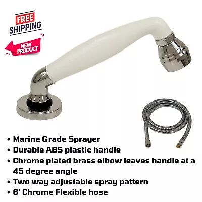 Replacement Marine Pull-Out Sprayer W/6' Hose For Fresh Water Supply Wash Down • $154.28