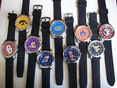 Men's State Or College Team Fashion Casual Licensed Silicone Casual Watch • $29.99