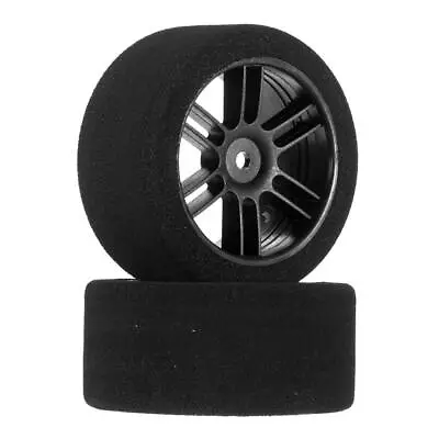 BSR Racing Tires Rear 30mm Nitro Touring Foam Tire Blk Whl 35 2 BXRF3035B RC • $17.99