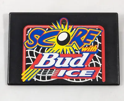 Budweiser Rare Score With Bud Ice LED Pinback Pin Hockey - Light Not Working • $8.48