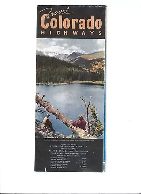 Vintage 1940 Colorado Official Road Map – State Highway Department • $7.50