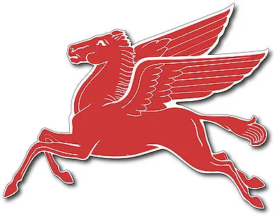 Pegasus 4.5 Inch Left Facing Gloss Outdoor Mobil Gas Pegasus Decal Sticker  • $4.99