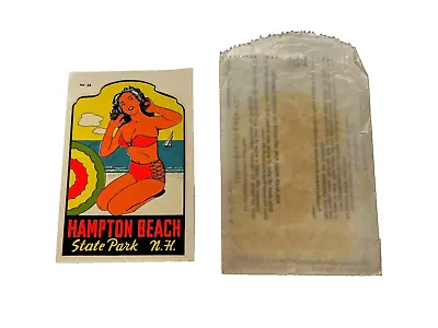 Vintage NOS New Hampshire Hampton Beach State Park Decal • $11.99