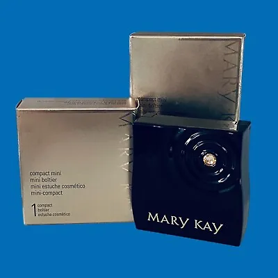 Mary Kay Special Edition Compact Mini Refillable/Empty Mirror Black Rhinestone • $19.95