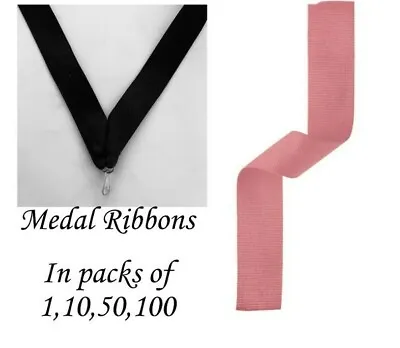 Pink Medal Ribbons With Clip Woven In Packs Of 11050100 • £38.83