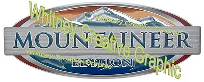 Montana  MOUNTAINEER EDITION  RV LOGO Graphic Lettering Decal 5th Wheel 28 X11.5 • $24.99