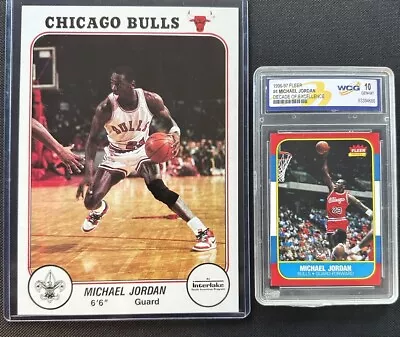 Michael Jordan Rookie Lot Fleer Decade Gem Mint 10 Interlake Chicago Bulls  • $99.98