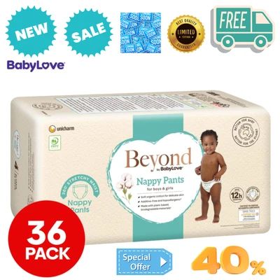 $39.99 • Buy New Beyond By BabyLove Size 4 9-14kg Nappy Pants 36pk