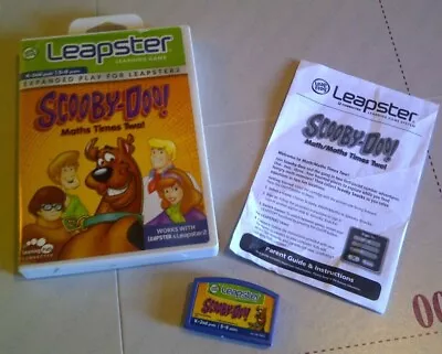 Leapster Learning Game: Scooby Doo Maths Times Two (K-2nd Grade/5-8yr Old) • £7