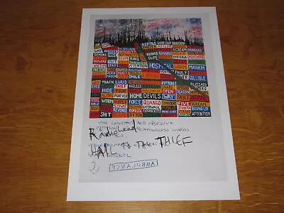 Radiohead - Hail To The Thief 4 - 2003 Uk Promo Poster • £25