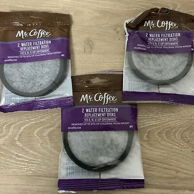 📀 Mr. Coffee 2 Water Filtration Replacement Disks (NEW) LOT OF 3 • $17.99