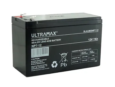 £16.99 • Buy ULTRAMAX 12V 7AH Battery Toy Car Electric Bike Feber Peg Perego Injusa