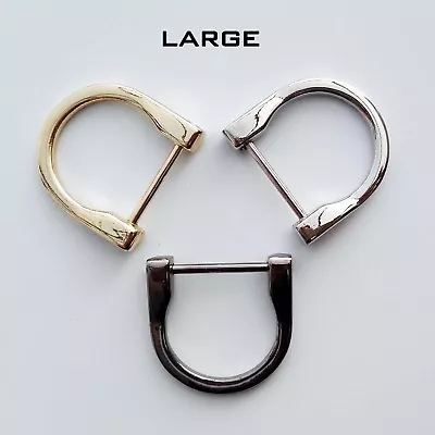 Detachable D-Ring Buckle Shackle Screw Pin Joint Key Chain Leather Craft Metal • $1.96