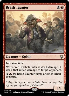 MTG Brash Taunter [Murders At Karlov Manor Commander] • £3.49