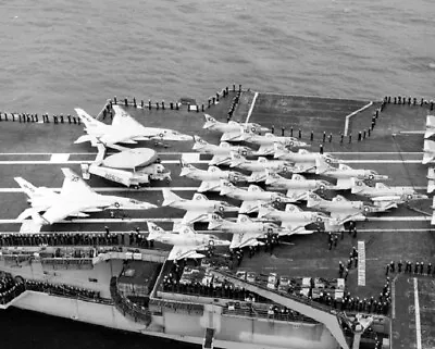 U.S. Navy Aircraft Carrier USS Enterprise Returning 8x10 Vietnam War Photo 593 • $7.43