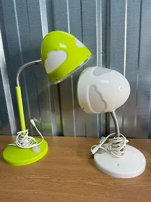 Green IKEA Skojig Cloud Desk Lamp 19272 Henrik Preutz - X2 White + Green • £10