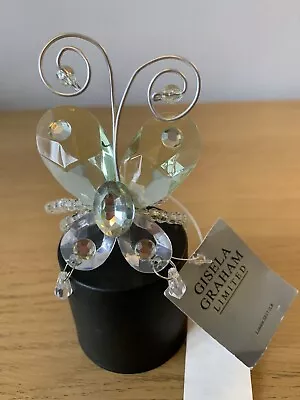 £25.99 • Buy Gisela Graham @ Harrods. Beautiful Green Butterfly Napkin Rings Holders X6. New