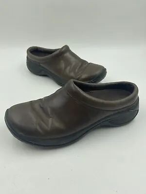 Merrell Encore Nova Bespoke Brown Slip On Shoes Slide Mules Womens - Size 7 • $5.95