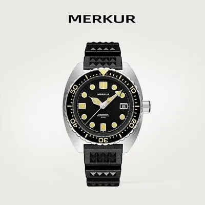 MERKUR Men Diver Watch 42mm Military Automatic Mechanical Wristwatch 20AMT Sport • $239