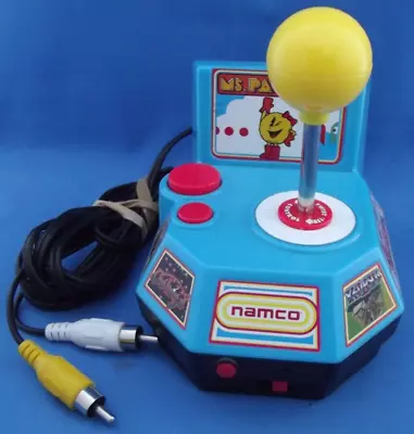 Ms. Pac-Man Namco 5 In 1 TV Plug & Play Jakks Pacific 2004 Game Key TESTED EUC • $29.99