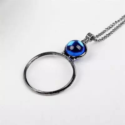 Women Vintage Magnifying Glass Necklace Pendant Grandma Mother Gift • £5.99